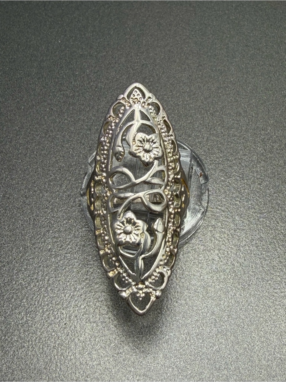 Vintage Ornate Sterling Silver Ring